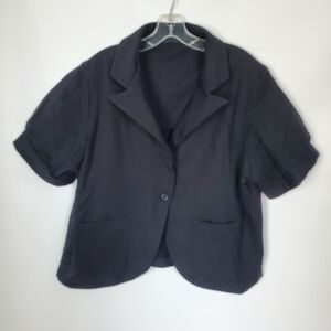 Context Black Women's Short Blazer 3x EUC
